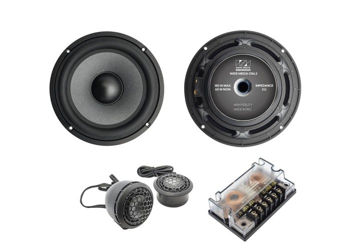 Wide Media OS6.2 2-х полосная компонентная акустика 6,5" (16,5см) (пара)