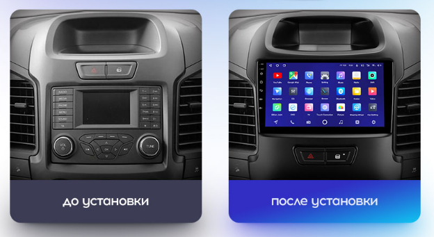 Установочный комплект Teyes для Ford Ranger 2011-2016 9" (F2)