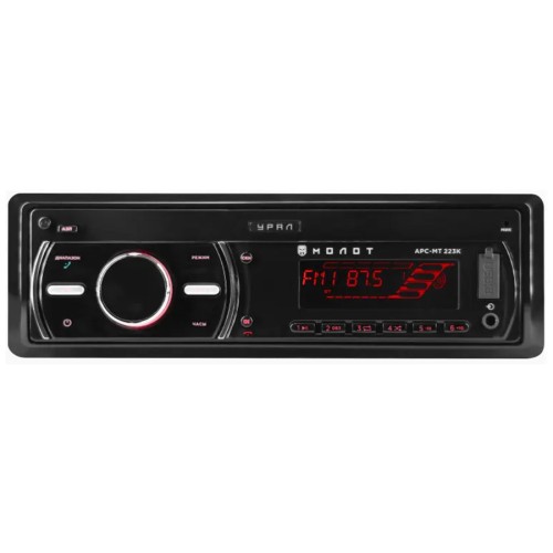 Магнитола (головное устройство) 1Din УРАЛ МОЛОТ АРС-МТ 223К