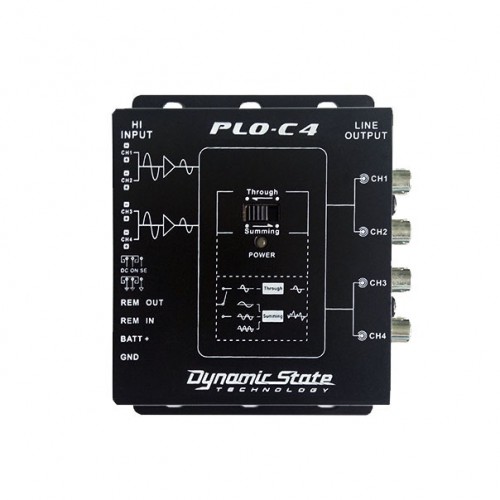 Dynamic State PLO-C4 PRO Series 4-канальный преобразователь высокоуровневого сигнала в линейный