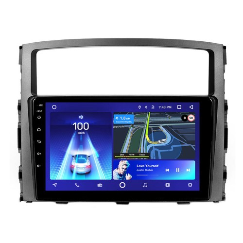 Штатная магнитола Teyes CC3L Mitsubishi Pajero 4 V80 V90 2006-2014 9" (Вариант B) авто с усилителем звука Rockford или камерой заднего вида
