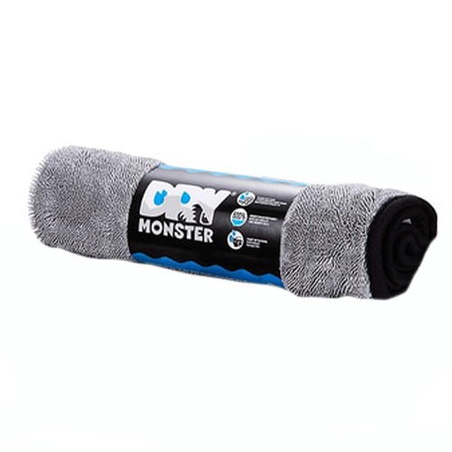 Dry Monster Towel Premium - микрофибра для сушки плетение крученая петля 50х60см, 700гр/м, серый
