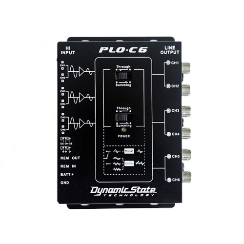 Dynamic State PLO-C6 PRO Series 6-канальный преобразователь высокоуровневого сигнала в линейный