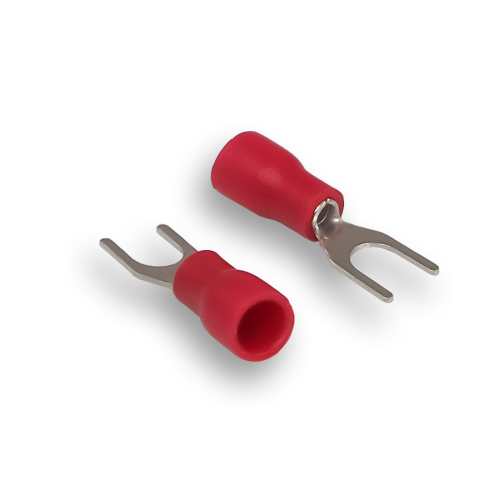 Клемма монтажная Aura ATF-1542 клемма-вилка, красная (1 шт)