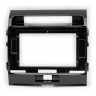 Переходная рамка для установки автомагнитолы Carav 22-190 TOYOTA Land Cruiser 200 (V8) 2008-2015 (Чёрная глянцевая) 10"
