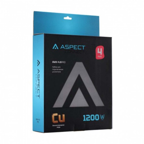 Комплект проводов Aspect для усилителя, бескислородная медь (OFC) 4 AWG без RCA