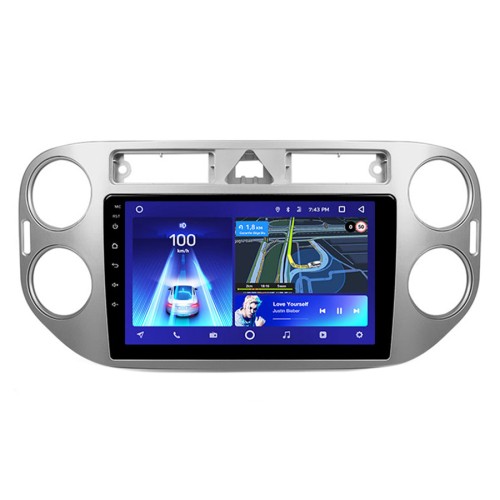 Штатная магнитола Teyes CC3 2K 360° Volkswagen Tiguan 1 NF 2006-2017 9" (F2) grey