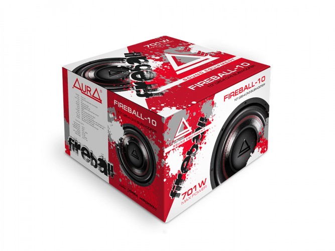 Пассивный автомобильный сабвуферный динамик Aura Fireball-10