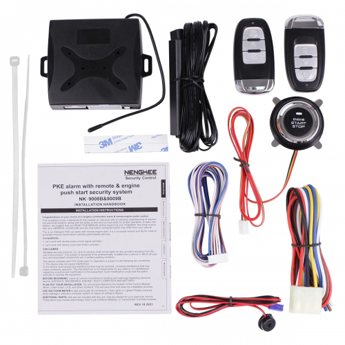 Кнопка СТАРТ-СТОП с радио ключом и дистанционным автозапуском TAKARA LB-9008