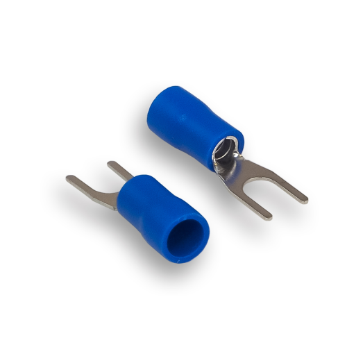 Клемма монтажная Aura ATF-2542 клемма-вилка, синяя (1 шт)