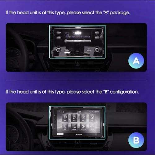 Установочный комплект Teyes для Toyota Corolla 12 2018-2023 10.2" (Вариант A) авто с монохромным дисплеем