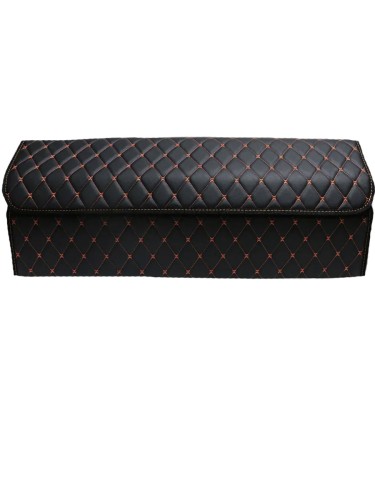 Сумка-органайзер в багажник авто 80*30*35см (фигурный ромб-коричневый/оранжевый/коричневый) 