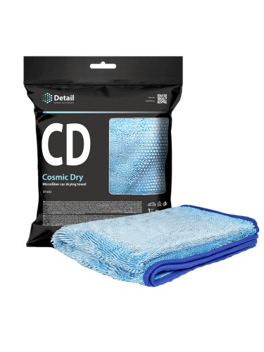 DETAIL "Cosmic Dry" - микрофибровое полотенце для сушки кузова 60*90см, 550гр/м , синий