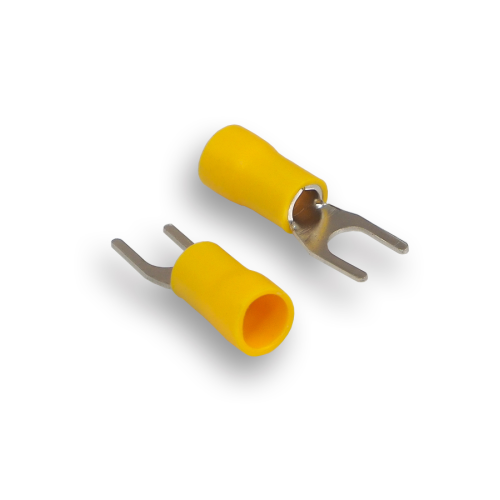 Клемма монтажная Aura ATF-6050 клемма-вилка, жёлтая (1 шт)