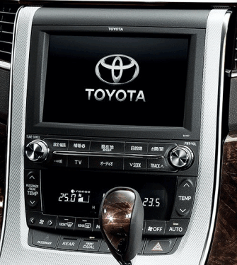 Переходная рамка для установки автомагнитолы TOYOTA Alphard, Vellfire 2008-2015 9"