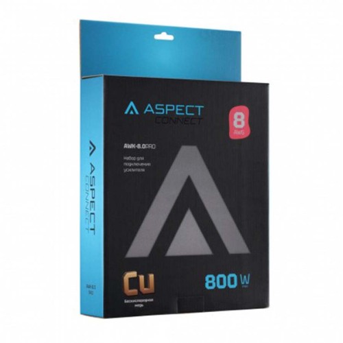 Комплект проводов Aspect для усилителя, бескислородная медь (OFC) 8AWG без RCA
