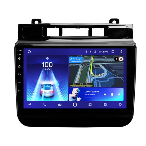 Штатная магнитола Teyes CC3 2K 360° Volkswagen Touareg FL NF 2010-2018 9" (Вариант A) авто без CD чейнджера в бардачке
