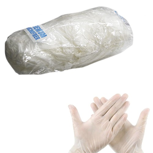 Dry Monster Vgloves - перчатки виниловые нестирильные универсальные размер M, прозрачный (20пар)