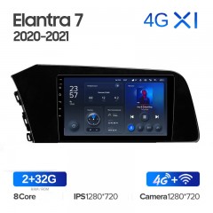 Штатная магнитола Teyes X1 Wi-Fi + 4G Hyundai Elantra 7 CN7 2020-2021