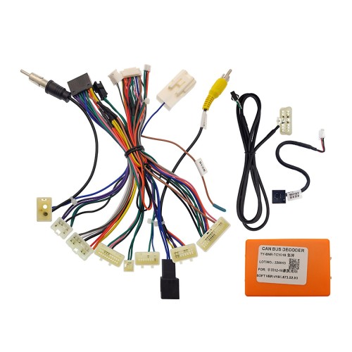 Комплект проводов для установки в Toyota Camry 2012 - 2018 левый руль