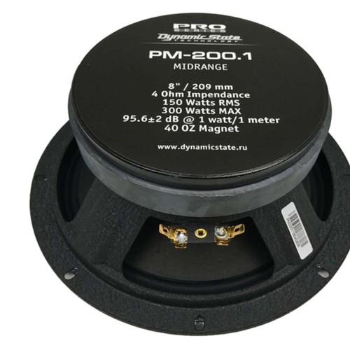 Dynamic State PM-200.1 PRO среднечастотная акустика 8&quot; (20см) (1шт)
