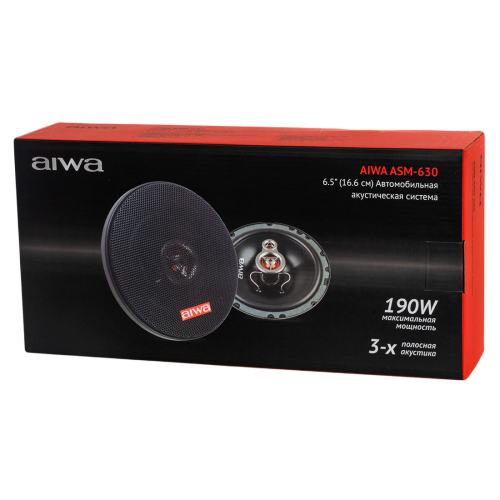 Aiwa ASM-630 3-х полосная коаксиальная акустика 16,6 см (пара)