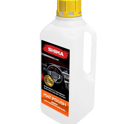 Shima Mat Polish - полироль для очистки и защиты пластиковых элементов интерьера с матовым эффектом 1 л