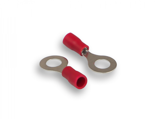 Клемма монтажная Aura ATR-1564 клемма кольцевая, красная (1 шт)