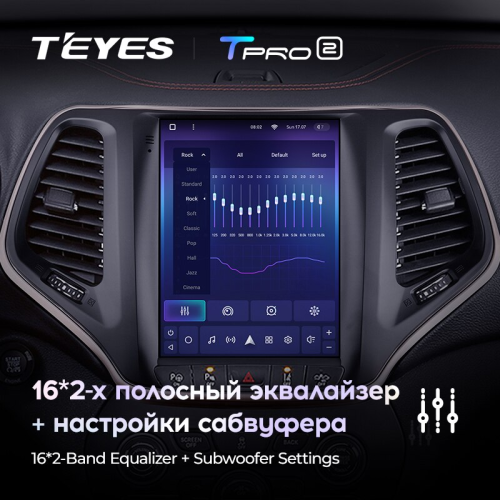 Штатная магнитола Teyes TPRO 2  Jeep Cherokee 5 KL DS 2013-2018