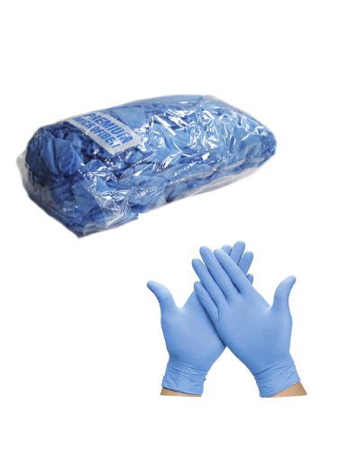 Dry Monster Ngloves - перчатки нитриловые нестирильные универсальные размер M, голубой (20пар)