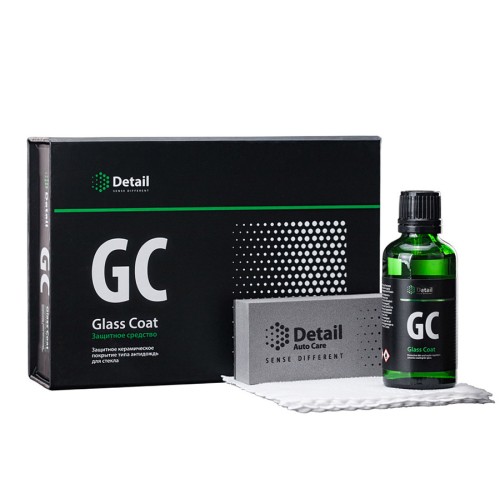 DETAIL "Glass Coat" - гидрофобное покрытие для стекол (антидождь) 50мл