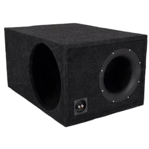 Короб под сабвуфер люкс 15" (38см) с трубой черный 125L (К.211)