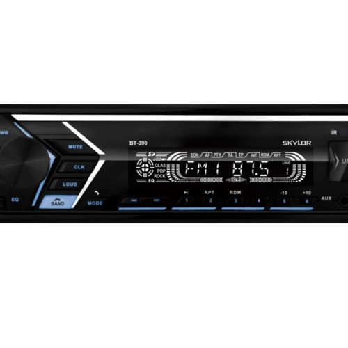 Магнитола (головное устройство) 1Din Skylor BT-390 Multicolor