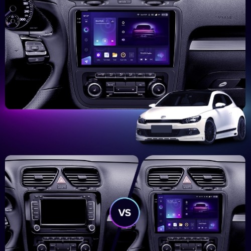 Штатная магнитола Teyes CC3 2K для Volkswagen Scirocco 3 III Mk3 2009-2014 (Комплектация B) 9"