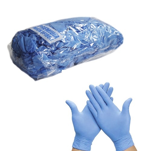 Dry Monster Ngloves - перчатки нитриловые нестирильные универсальные размер L, голубой (20пар)