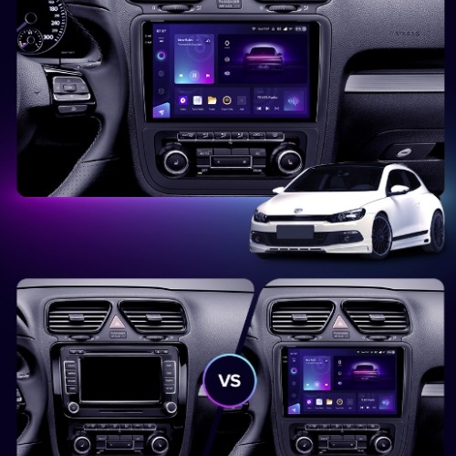 Штатная магнитола Teyes CC3 2K для Volkswagen Scirocco 3 III Mk3 2008-2014 (Комплектация A) 9"
