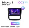 Штатная магнитола Teyes CC3 2K для Volkswagen Scirocco 3 III Mk3 2008-2014 (Комплектация A) 9"