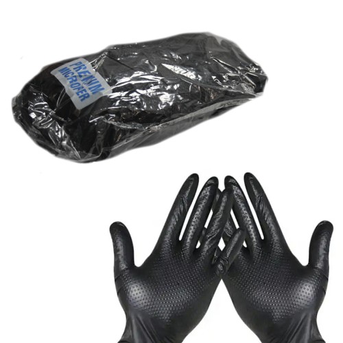 Dry Monster Ngloves Premium - перчатки нитриловые нестирильные универсальные с увеличенной плотностью размер L, черный (10пар)