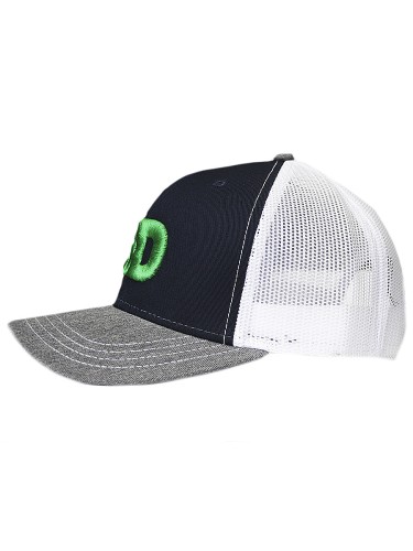 3D кепка с логотипом, с сеткой one size (серый)