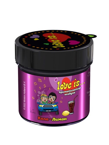 Miodore Love Is - гелевый ароматизатор в авто на приборную панель кола-лимон 100гр