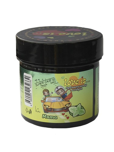 Miodore Love Is - гелевый ароматизатор в авто на приборную панель мята 100гр