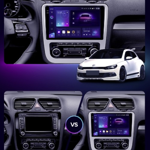 Штатная магнитола Teyes CC3 2K для Volkswagen Scirocco 3 III Mk3 2008-2014 9" (F4)