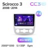 Штатная магнитола Teyes CC3 2K для Volkswagen Scirocco 3 III Mk3 2008-2014 9" (F4)