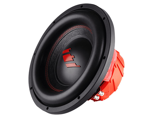 Пассивный автомобильный сабвуферный динамик УРАЛ TT 12 красный