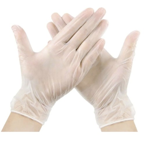 Dry Monster Vgloves - перчатки виниловые нестирильные универсальные размер M, прозрачный (пара)