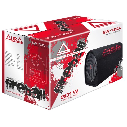 Активный автомобильный сабвуфер Aura SW-T20A