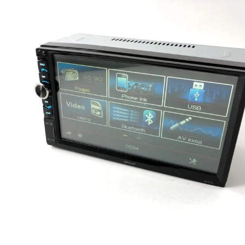 Магнитола (головное устройство) 2Din Eplutus CA772, 7" LCD сенсорный, 1024 x 600, Wi-Fi, MP4/MP5, MP3, SD, AUX, USB, Bluetooth 4.0