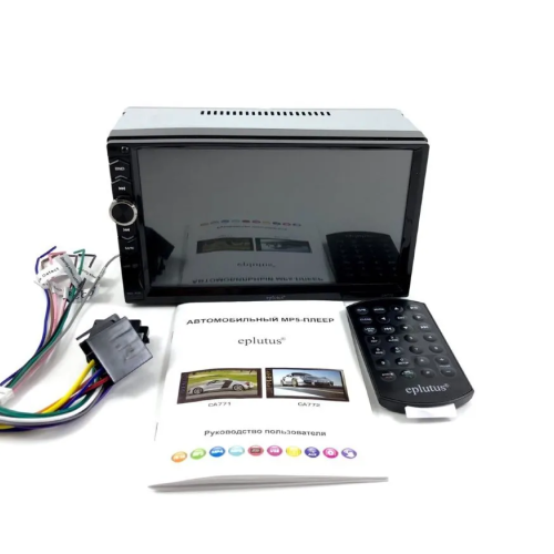 Магнитола (головное устройство) 2Din Eplutus CA772, 7" LCD сенсорный, 1024 x 600, Wi-Fi, MP4/MP5, MP3, SD, AUX, USB, Bluetooth 4.0