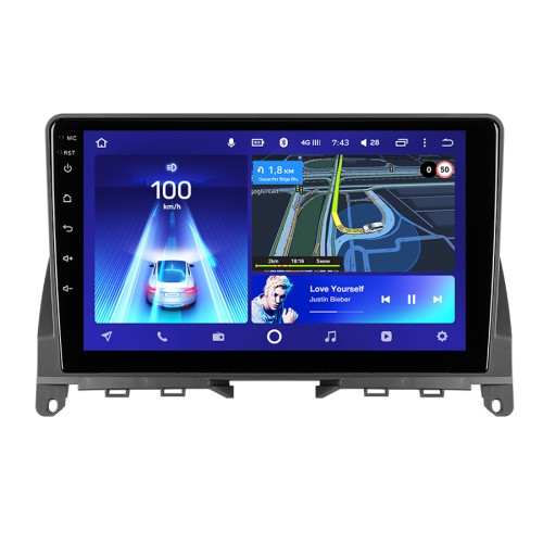 Штатная магнитола Teyes X1 Wi-Fi + 4G Mercedes Benz C Class 3 W204 S204 2006-2011 9" (2+32Gb)