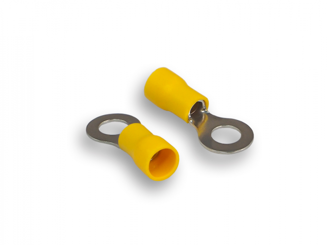 Клемма монтажная Aura ATR-6064 клемма кольцевая, жёлтая (1 шт)